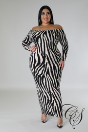 Anderson Animal Print Midaxi Dress