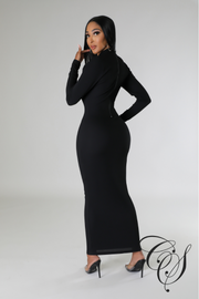 Kimmy Cut Out Detail Long Sleeve Bodycon Dress