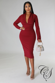 Remington Ruched Midi Dress