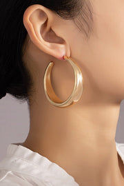 Missy Large Hollow Puffy Hoof Earrings