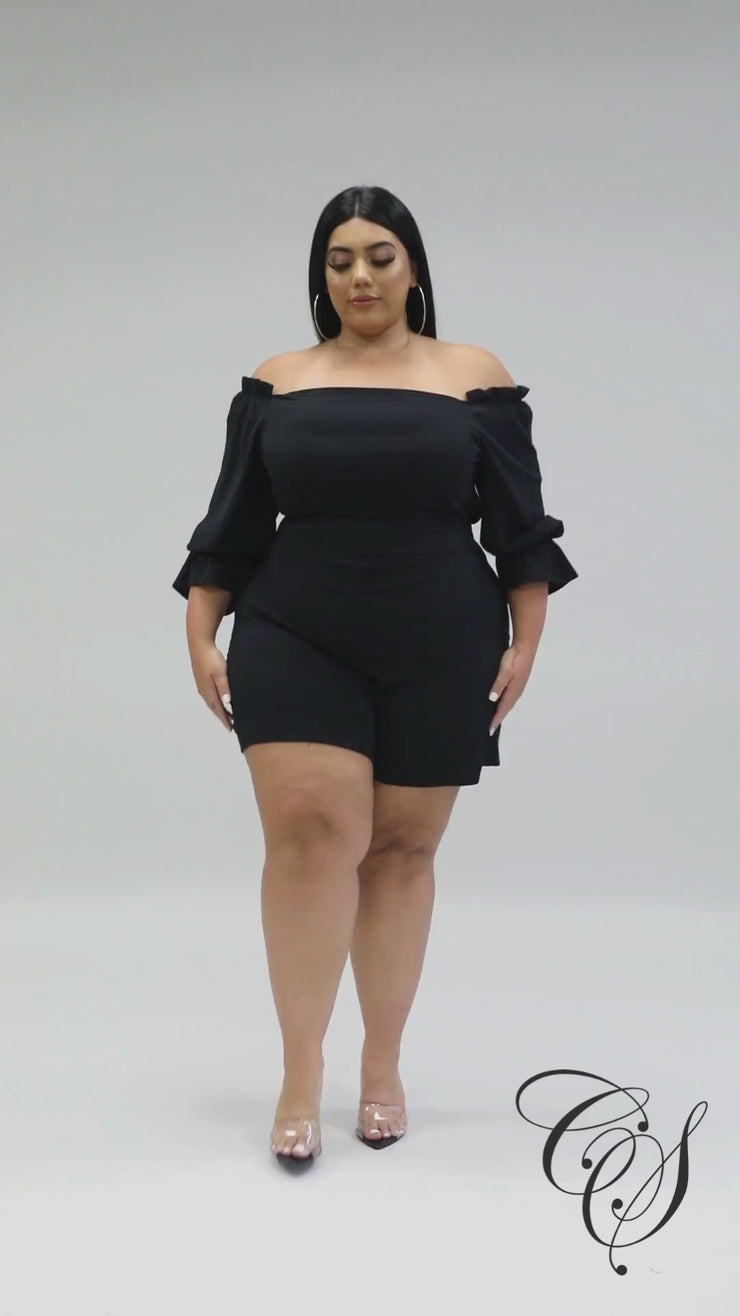 Brenda Puff Sleeve Romper