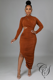 Abby Cut Out Long Sleeve Maxi Dress
