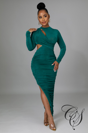 Abby Cut Out Long Sleeve Maxi Dress