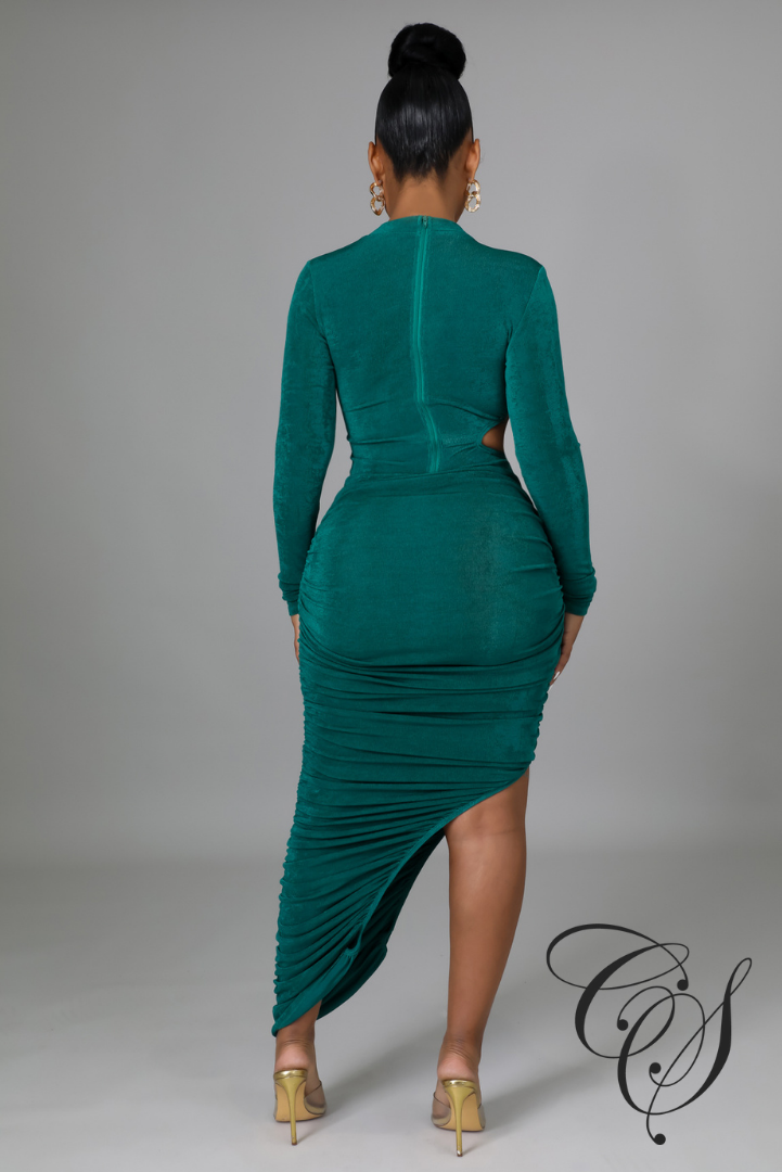 Abby Cut Out Long Sleeve Maxi Dress