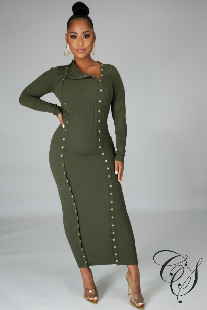 Addison Ribbed Midi Dress