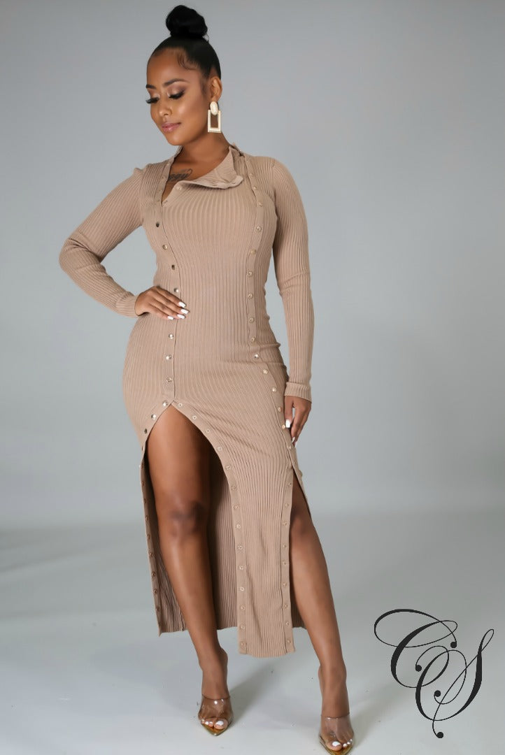 Addison Ribbed Midi Dress