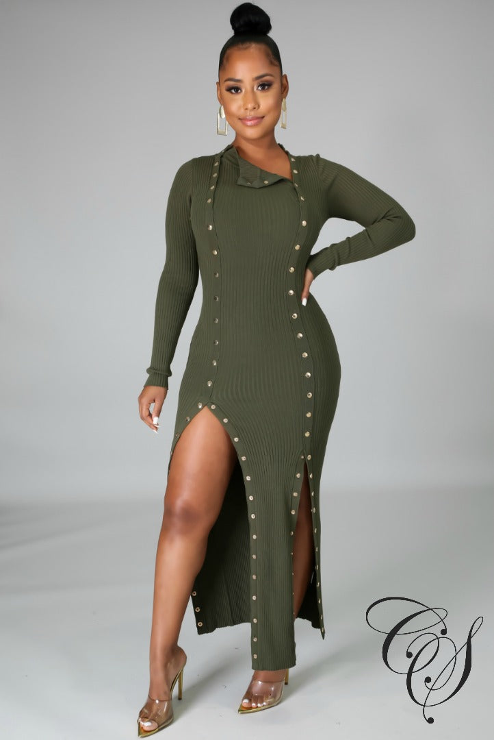 Addison Ribbed Midi Dress