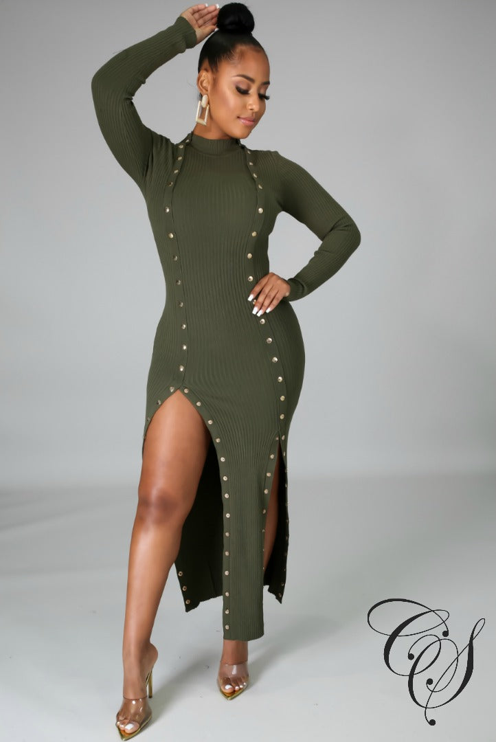 Addison Ribbed Midi Dress