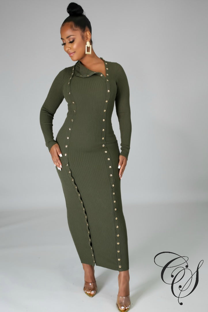 Addison Ribbed Midi Dress