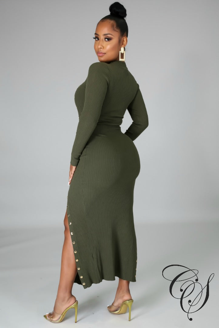 Addison Ribbed Midi Dress