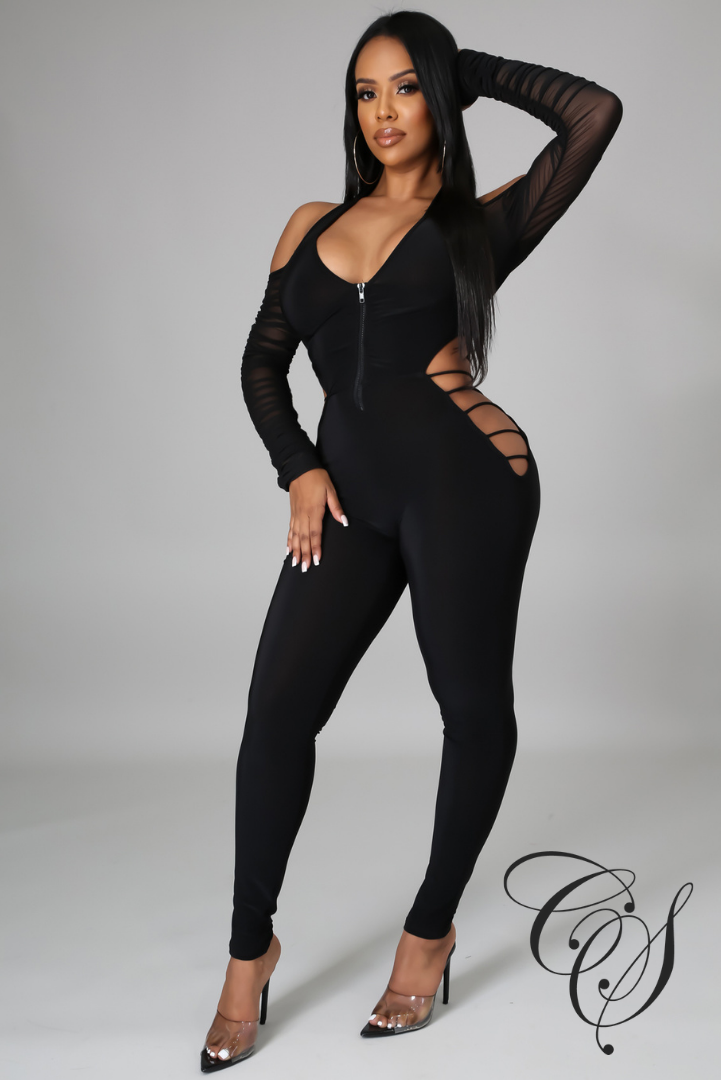 Alana Halter Cut Out Jumpsuit