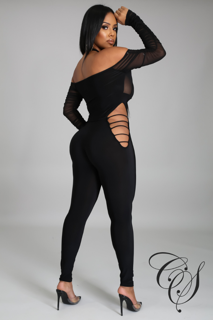 Alana Halter Cut Out Jumpsuit