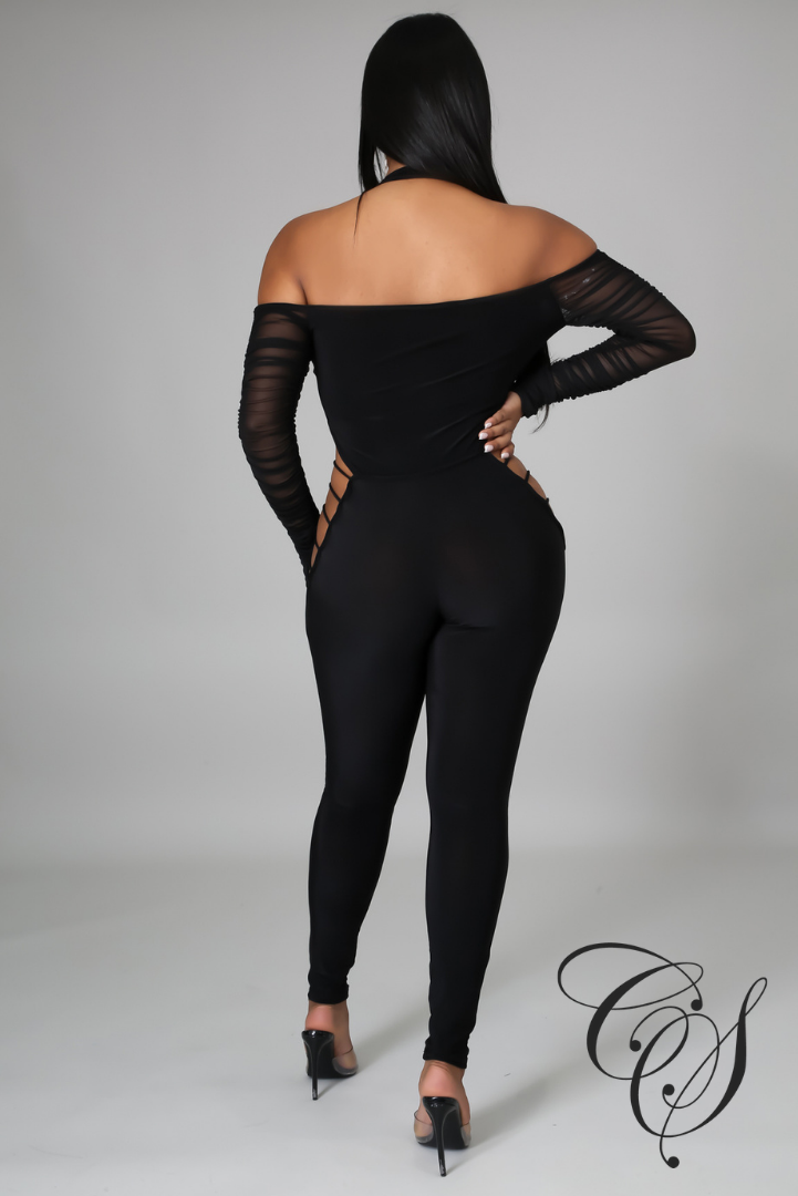 Alana Halter Cut Out Jumpsuit