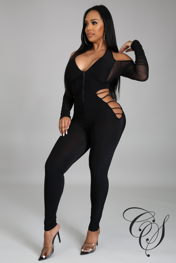 Alana Halter Cut Out Jumpsuit