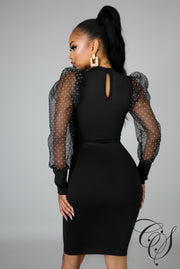 Alannah Polka Puff Dress, Dresses - Designs By Cece Symoné