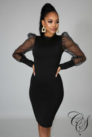 Alannah Polka Puff Dress, Dresses - Designs By Cece Symoné