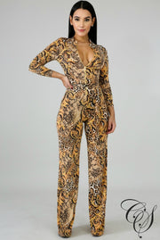 Alicia Leopard Jumpsuit, Jumpsuit - Designs By Cece Symoné