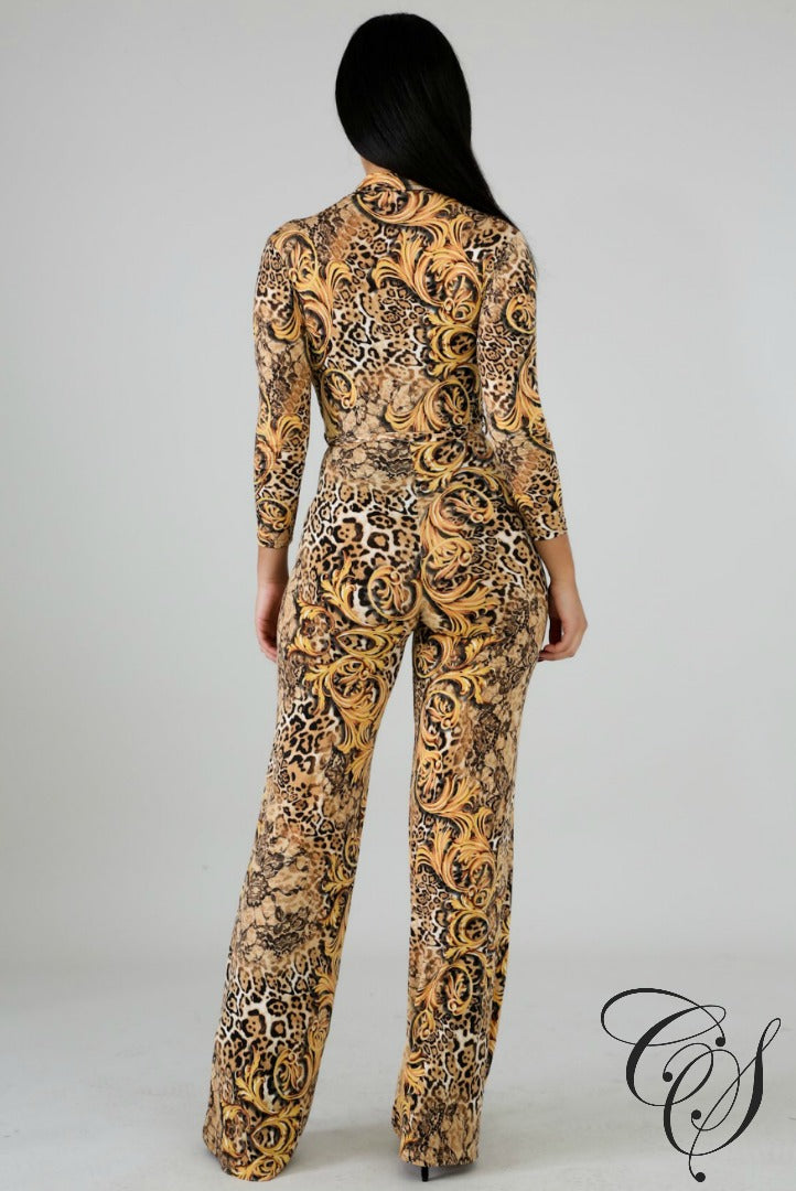 Alicia Leopard Jumpsuit, Jumpsuit - Designs By Cece Symoné