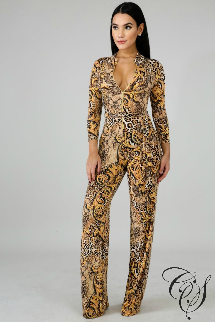 Alicia Leopard Jumpsuit, Jumpsuit - Designs By Cece Symoné