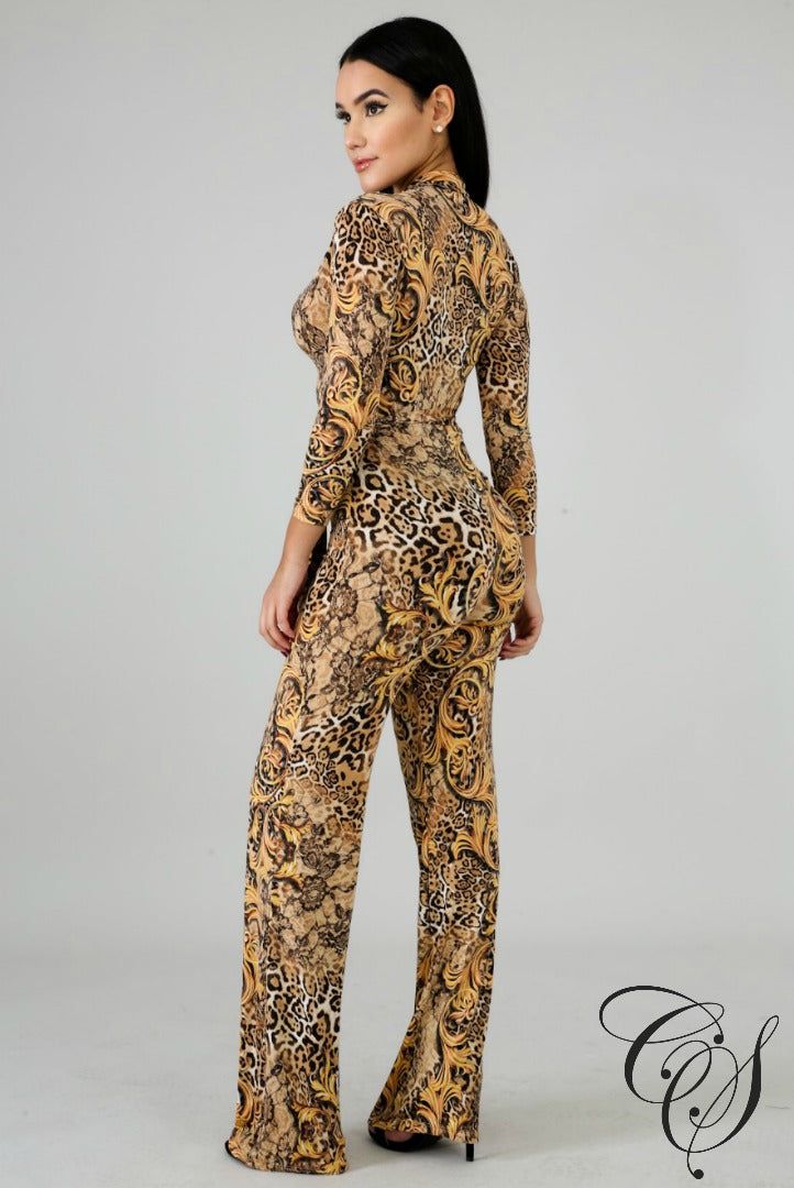 Alicia Leopard Jumpsuit, Jumpsuit - Designs By Cece Symoné