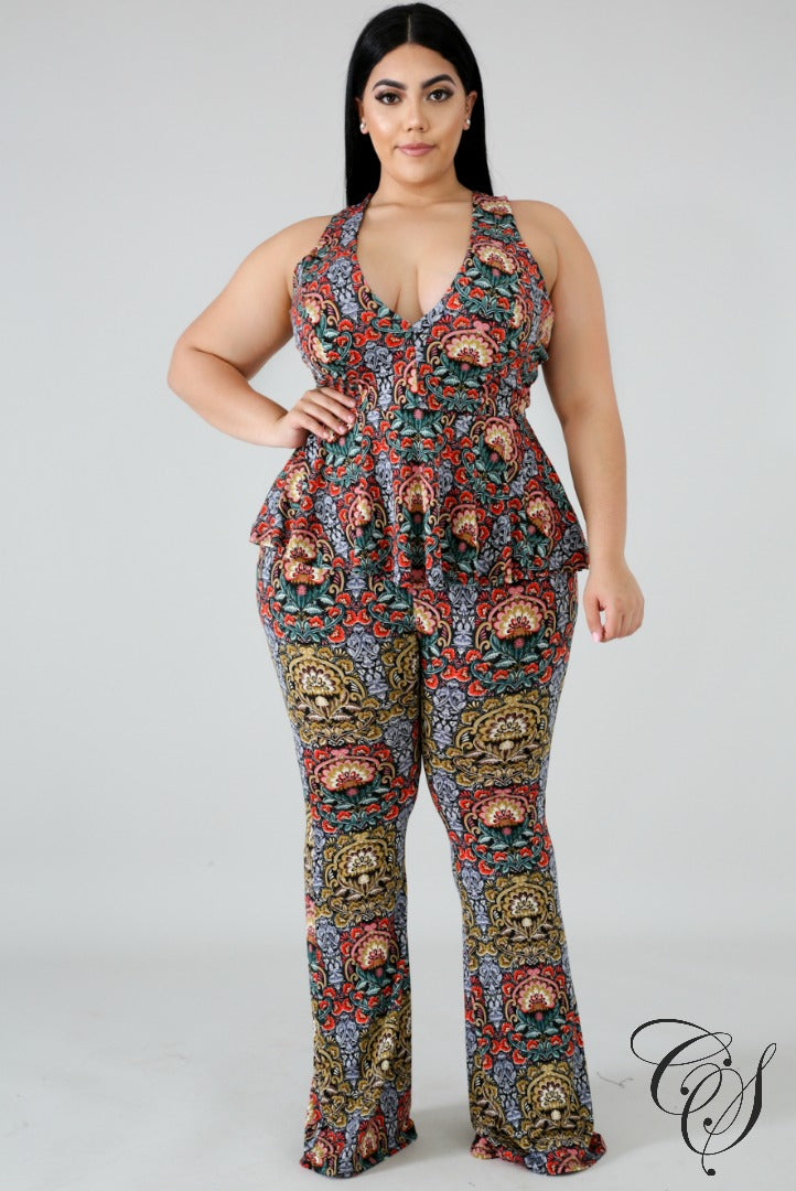 Alondra Filigree Pant Set, Jumpsuit - Designs By Cece Symoné