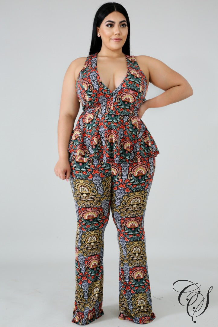 Alondra Filigree Pant Set, Jumpsuit - Designs By Cece Symoné