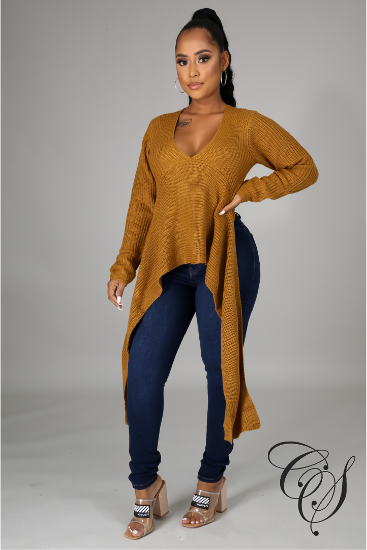 Amari Asymmetrical Knit Sweater
