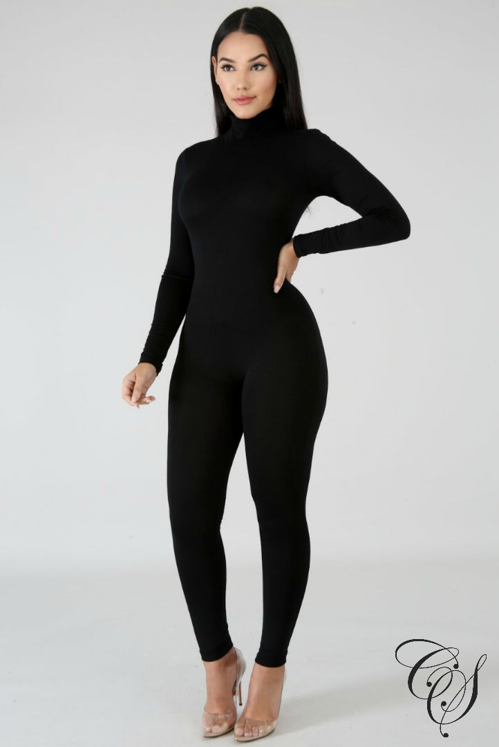 Angel Long Sleeve Turtleneck Jumpsuit – Designs By Cece Symoné