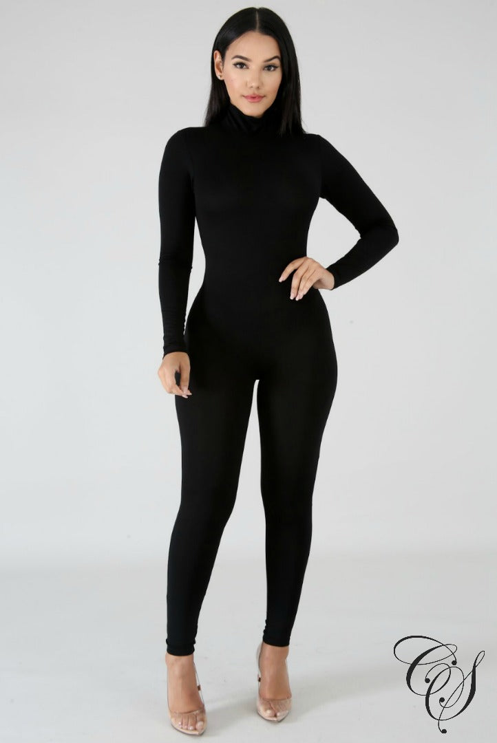 Angel Long Sleeve Turtleneck Jumpsuit, Jumpsuit - Designs By Cece Symoné