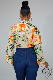 Ari Floral Fantasy Top