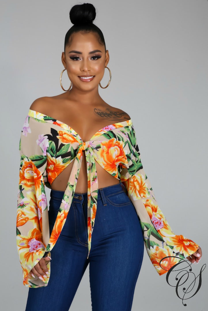 Ari Floral Fantasy Top