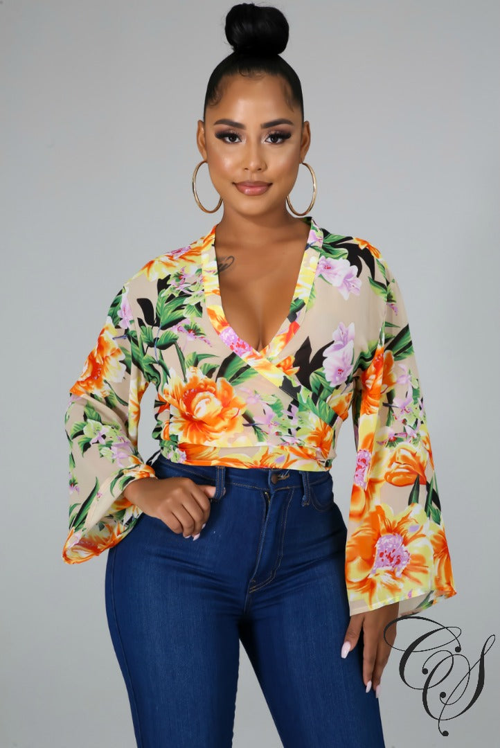 Ari Floral Fantasy Top