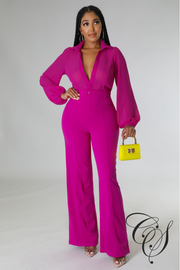 Arlene Sheer Top Jumpsuit