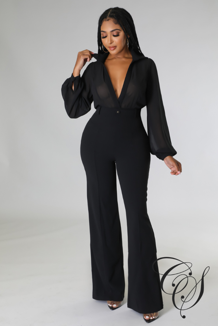 Arlene Sheer Top Jumpsuit