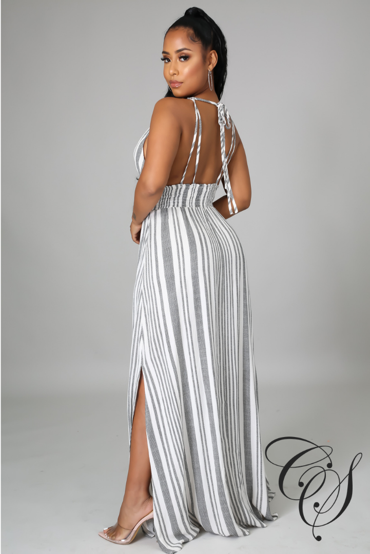 Arlissa Striped Maxi Dress