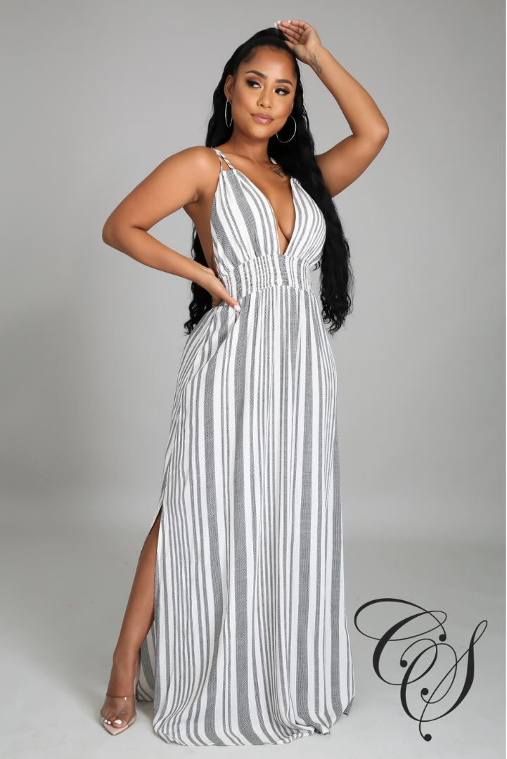 Arlissa Striped Maxi Dress