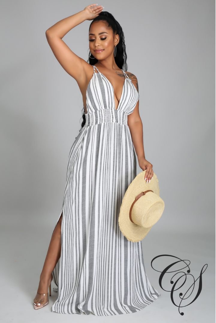 Arlissa Striped Maxi Dress