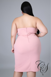 Becca Strapless Midi Dress