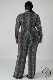 Bonnie Snakeskin Jumpsuit, Jumpsuit - Designs By Cece Symoné