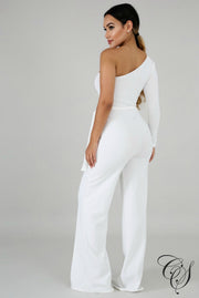 Braelynn Open Slit Net Jumpsuit, Jumpsuit - Designs By Cece Symoné