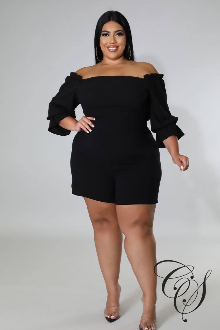 Brenda Puff Sleeve Romper