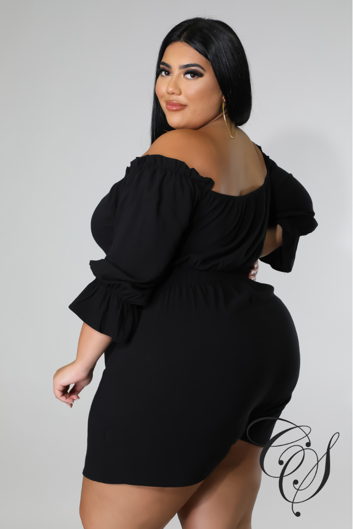 Brenda Puff Sleeve Romper