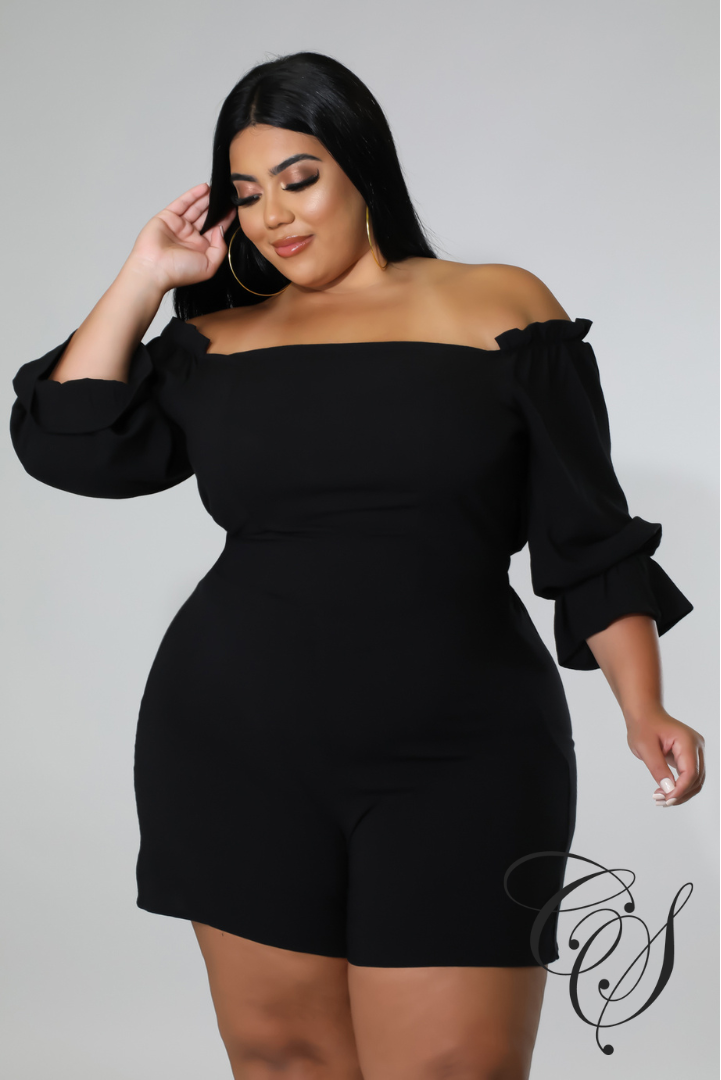 Brenda Puff Sleeve Romper