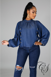 Bri Denim Top
