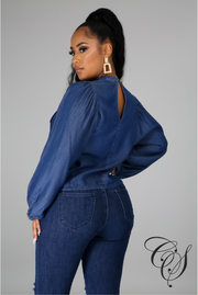 Bri Denim Top