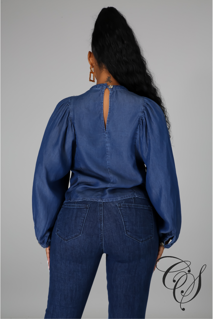 Bri Denim Top