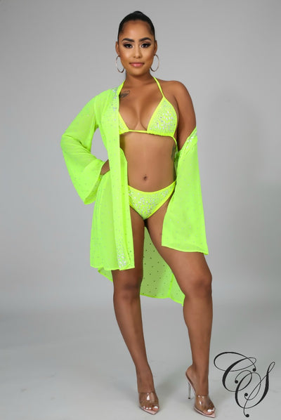 Brianne Rhinestone Swim Set, swimsuit - Designs By Cece Symoné