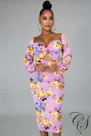 Bridget Floral Midi Dress