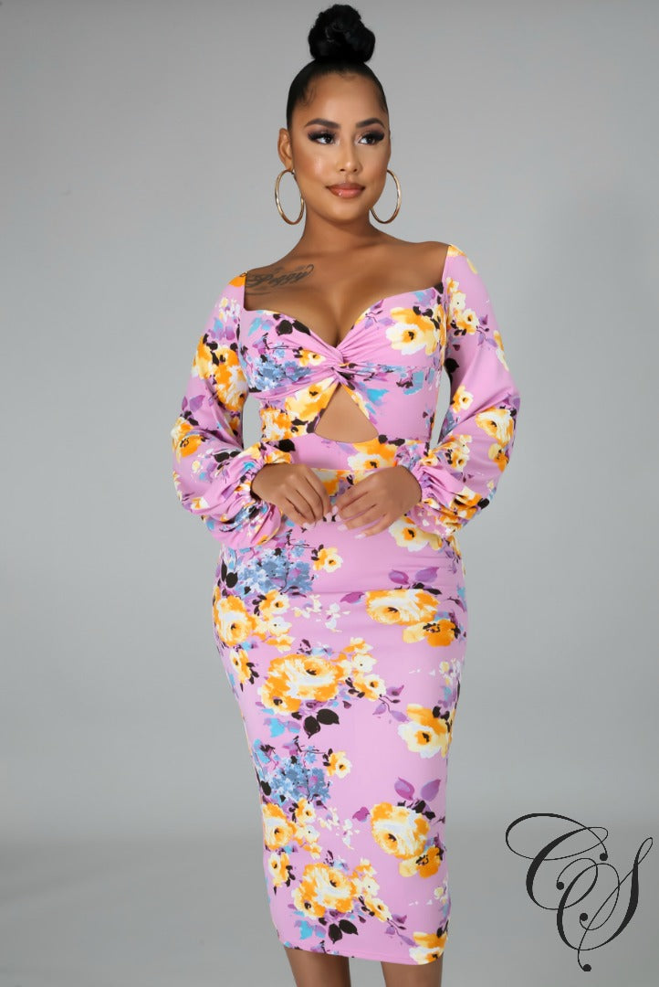 Bridget Floral Midi Dress