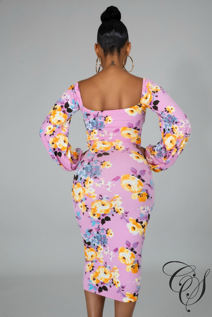 Bridget Floral Midi Dress